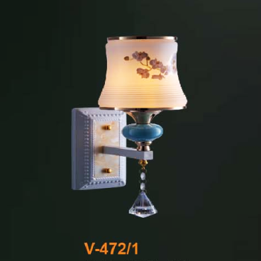 VE - V - 472/1: Đèn gắn tường đơn - KT: L140mm x H360mm - Bóng đèn E27 x 1