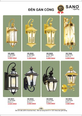 CATALOGUE ĐÈN SANO 2026-2027 ( Chiếc khấu từ 55%-58%)