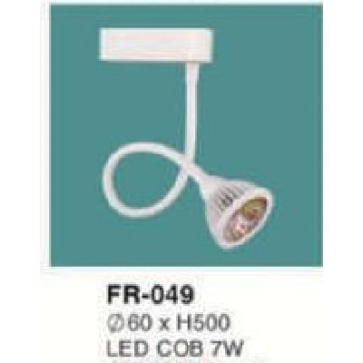 FR-049: Đèn rọi ray LED COB 7W , 1 chế độ ánh sáng ( trắng/vàng)