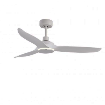 BDC60RM: Quạt trần đèn 3 cánh, màu trắng ngà có viền đèn LED