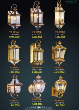 CATALOGUE ĐÈN VERONA 2026 ( CK từ 50%-60%)