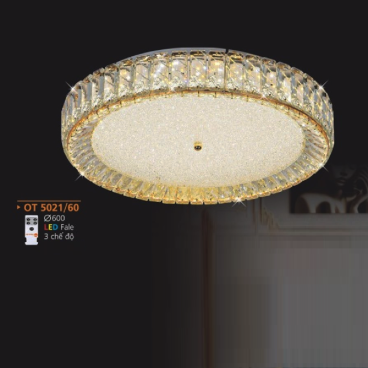 AD - OT 5021/60: Đèn áp trần Phale LED - KT: Ø600mm - Đèn LED đổi 3 màu