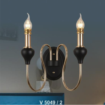 SN - V 5049/2: Đèn vách nến đôi - KT: Ø290mm x H200mm - Đèn chân E14 x 2 bóng
