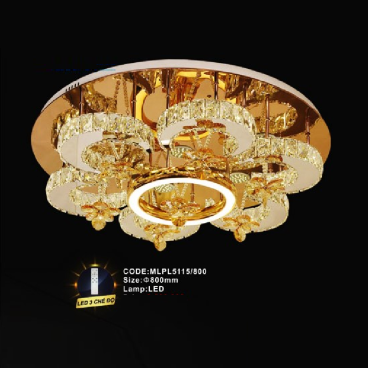 CODE: MPLL5115/800: Đèn áp trần LED Phale - KT: Ø800mm - Đèn LED đổi 3 màu