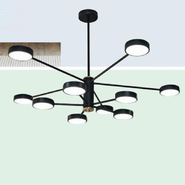 VE - T - 5168/5+5: Đèn chùm LED 10 tay - KT: Ø900mm x H450mm - Đèn LED ánh sáng đổi 3 màu