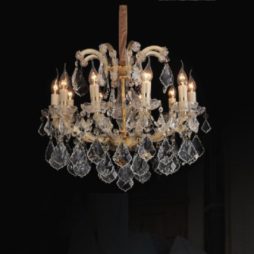 35 - DC5285T10: Đèn chùm nến Phale 10 tay - KT: Ø600mm x H500mm - Bóng đèn nến E14 x 10 bóng