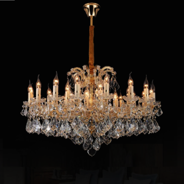 35 - DC5285T40: Đèn chùm phale nến - KT: Ø1100mm x H500mm - Bóng đèn nến E14 x 40 bóng