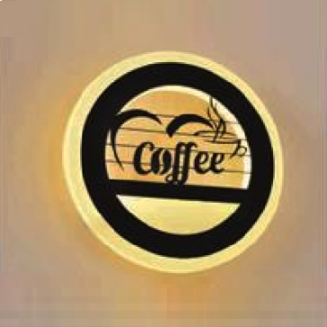 EU - V - 530: Đèn gắn tường LED - KT: Ø220mm  - Đèn LED 21W