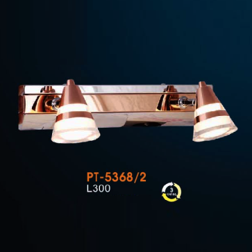 VE - PT - 5368/2: Đèn rọi tranh/gương đôi - KT: L300mm - Đèn LED đổi 3 màu