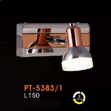 VE - PT - 5383/1: Đèn rọi tranh/gương đơn - KT: L150mm - Đèn LED đổi 3 màu