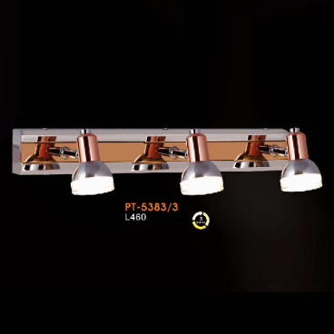 VE - PT - 5383/3: Đèn rọi tranh/gương 3 bóng - KT: L460mm - Đèn LED đổi 3 màu