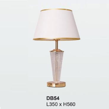 35 - DB54: Đèn đặt tủ đầu giường/ đặt bàn - KT: L350mm x H560mm - Bóng đèn E27 x 1 bóng