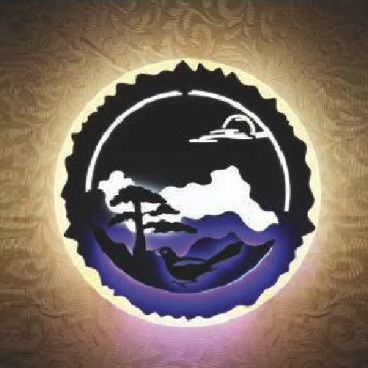 NV 545: Đèn gắn tường LED tranh 3D - KT: Ø275mm - Đèn LED 24W