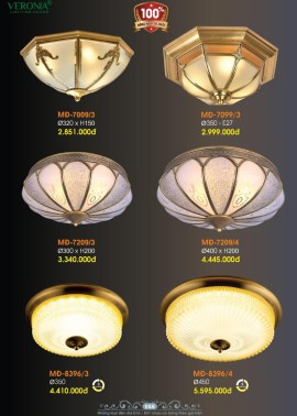 CATALOGUE ĐÈN VERONA 2026 ( CK từ 50%-60%)