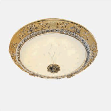 BT - 55: Đèn ốp trần chao thủy tinh - KT: Ø420mm - Đèn LED 36W ánh sáng đổi 3 màu