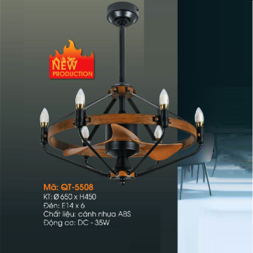 QT- 5508:  Quạt trần đèn