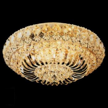 E - MFL - 56: Đèn áp trần Phale, 55 hạt Phale K9 - KT: Ø650mm x H350mm - 55 Hạt Phale K9 - Đèn LED đổi 3 màu - Remote