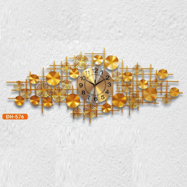 HF - ĐH - 576: Đồng hồ trang trí  - KT:  L1200mm x H450mm