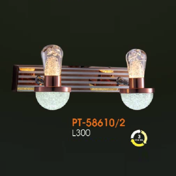 VE - PT- 58610/2: Đèn rọi tranh/gương đôi - KT: L300mm - Đèn LED ánh sáng đổi 3 màu