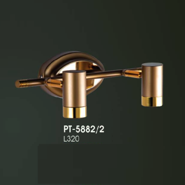 VE - PT - 5882/2: Đèn rọi tranh/gương đôi - KT: L320mm - Đèn LED ánh sáng vàng