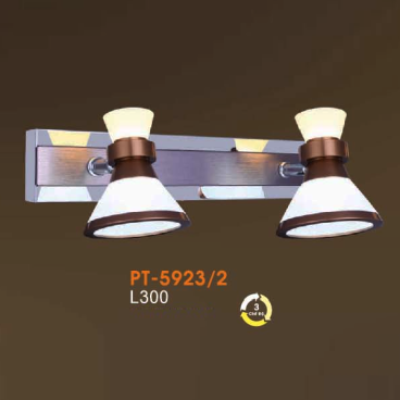 VE - PT - 5923/2: Đèn rọi tranh/gương đôi - KT: L300mm - Đèn LED đổi 3 màu