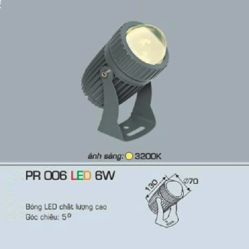 AFC - PR 006 LED 6W: Đèn pha LED 6W - Ánh sáng vàng 3200K