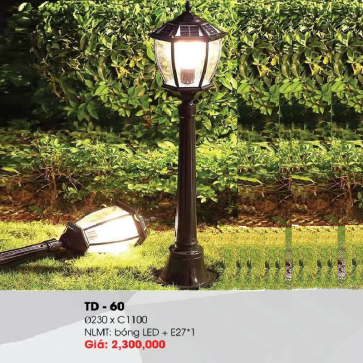 TD - 60: Đèn trụ sân vườn NLMT