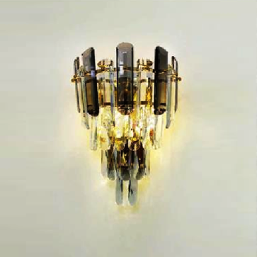 AN - VPL - 601: Đèn gắn tường Phale ( Phale trong + màu khói) - KT: L250mm x H350mm - Bóng đèn E14 x 2 bóng