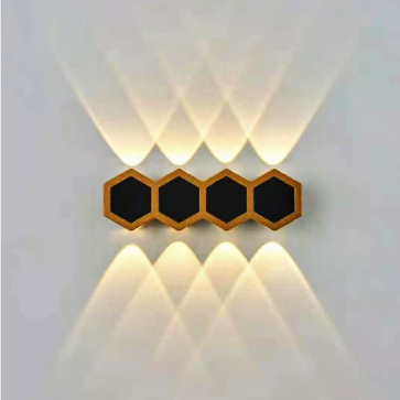 VNT - 6013: Đèn gắn tường ngoài trời -  KT: W224mm x H72mm - Đèn LED ánh sáng vàng 3500K