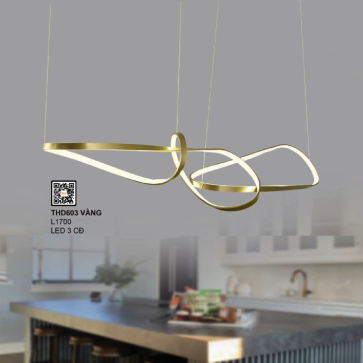 35 - THD603 Vàng: Đèn LED xi vàng - KT: 1700mm - Đèn LED đổi 3 màu