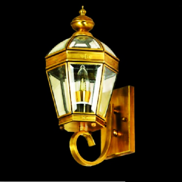 VE - VĐ - 6046B: Đèn gắn tường ngoài trời đồng - KT: L200mm x H400mm - Bóng đèn E27 x 1 bóng