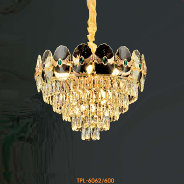 VER - TPL - 6062/600: Đèn thả Phale - KT: Ø600mm x H480mm - Đèn chân E14 x 14 bóng