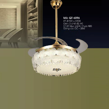 QT- 6096: Quạt trần đèn LED