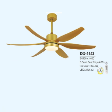 ĐQ-6143: Quạt trần đèn LED