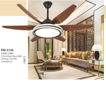 ĐQ-6146: Quạt trần đèn LED