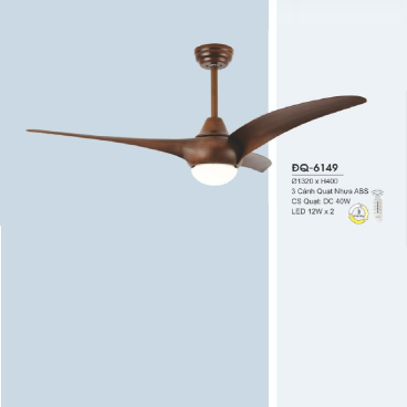 ĐQ-6149: Quạt trần đèn LED