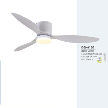 ĐQ-6150: Quạt trần đèn LED