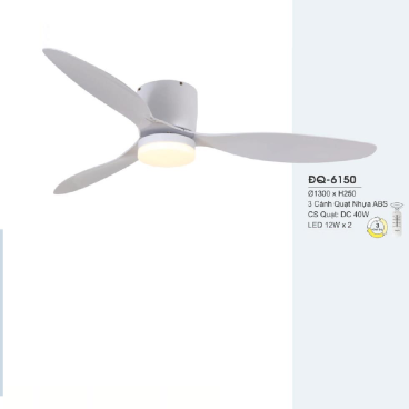 ĐQ-6150: Quạt trần đèn LED