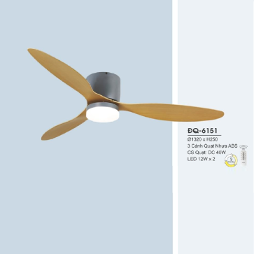 ĐQ-6151: Quạt trần đèn LED
