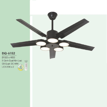 ĐQ-6152: Quạt trần đèn LED
