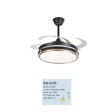 ĐQ-6159: Quạt trần đèn LED