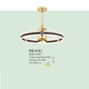ĐQ-6161: Quạt trần đèn LED