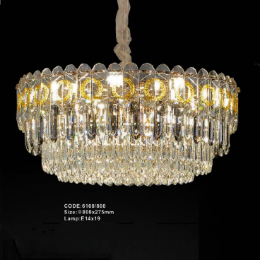 CODE: 6168/800: Đèn thả Phale - KT: Ø800mm x H275mm - Đèn E14 x 19 bóng