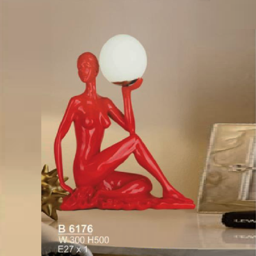 SN - B 6176: Đèn đặt tủ đầu giường/đèn bàn - KT: W300mm x H500mm -  Bóng đèn E27 x 1 bóng