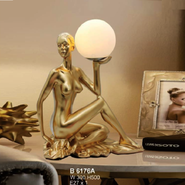 SN - B 6176A: Đèn đặt tủ đầu giường/đèn bàn - KT: W300mm x H500mm -  Bóng đèn E27 x 1 bóng