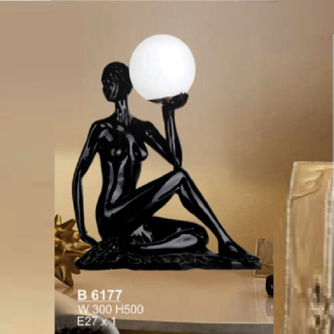 SN - B 6177: Đèn đặt tủ đầu giường/đèn bàn - KT: W300mm x H500mm -  Bóng đèn E27 x 1 bóng