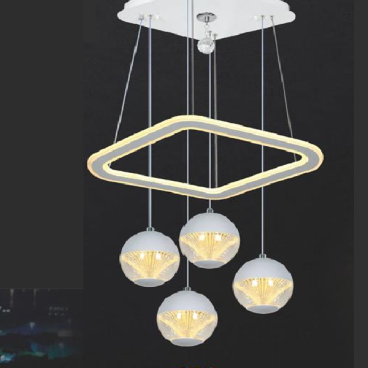 NV - NB 621/4: Đèn thả LED - KT: 580mm - 400mm x H900mm - Đèn LED đổi 3 màu