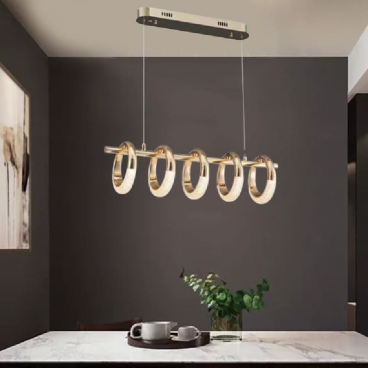 EU - T 6245/5: Đèn thả LED - KT: L1000mm x W200mm x H1200mm - Đèn Led đổi 3 màu