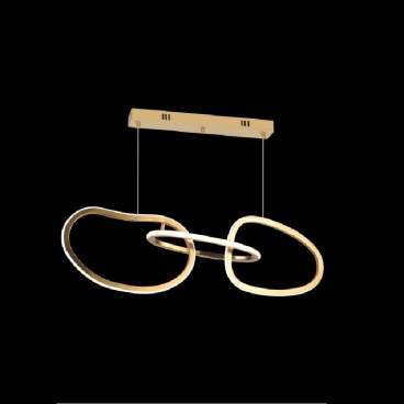 EU - T 6256/3: Đèn thả LED - KT: L800mm  x W400mm  x H1000mm - Đèn LED 60W x 3 đổi 3 màu