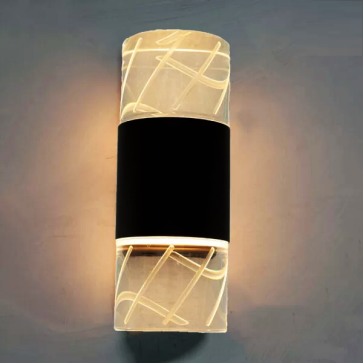 VNT - 627: Đèn gắn tường ngoài trời - KT: Ø90mm x H240mm - Đèn LED 18W